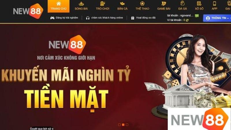 Khuyến mãi new88 nghìn tỷ tiền mặt